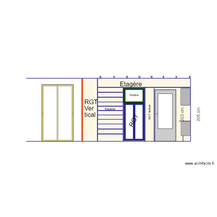 RANGEMENT ATELIER. Plan de 0 pièce et 0 m2