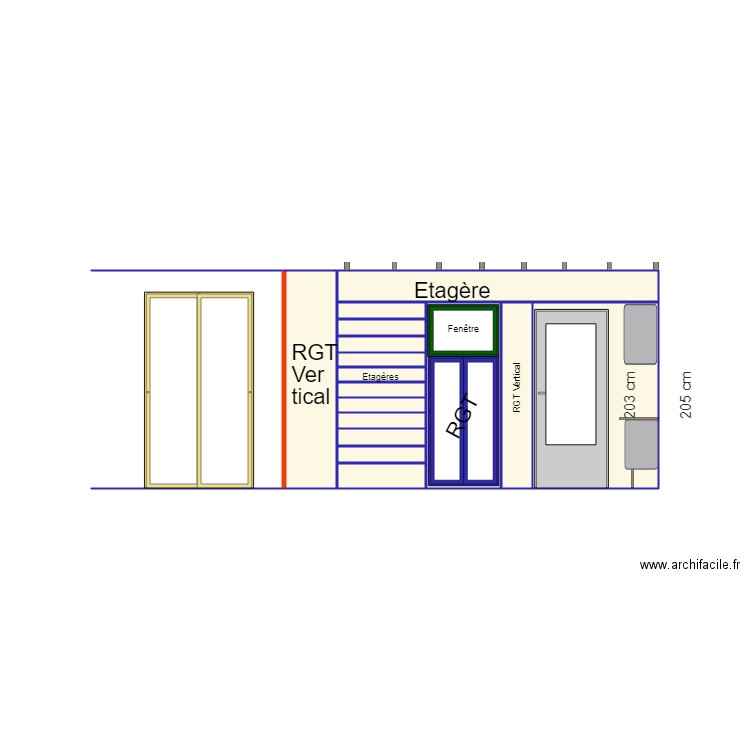 RANGEMENT ATELIER. Plan de 0 pièce et 0 m2