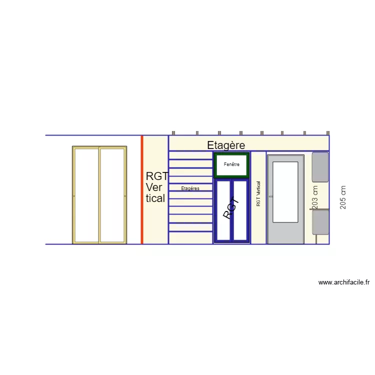 RANGEMENT ATELIER. Plan de RANGEMENT ATELIER. Plan de