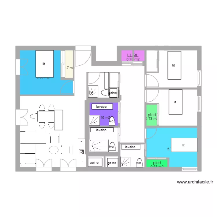 St Denis num 2. Plan de 