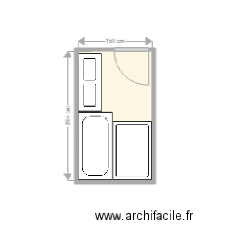 salle de bain 2. Plan de 0 pièce et 0 m2