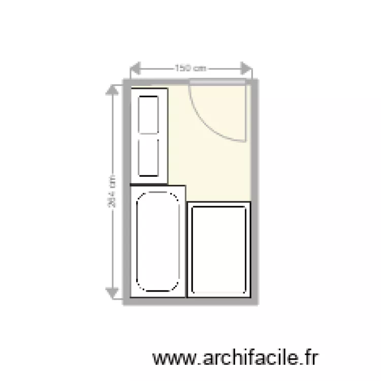 salle de bain 2. Plan de 