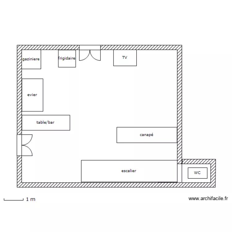 maison richard RDC. Plan de 