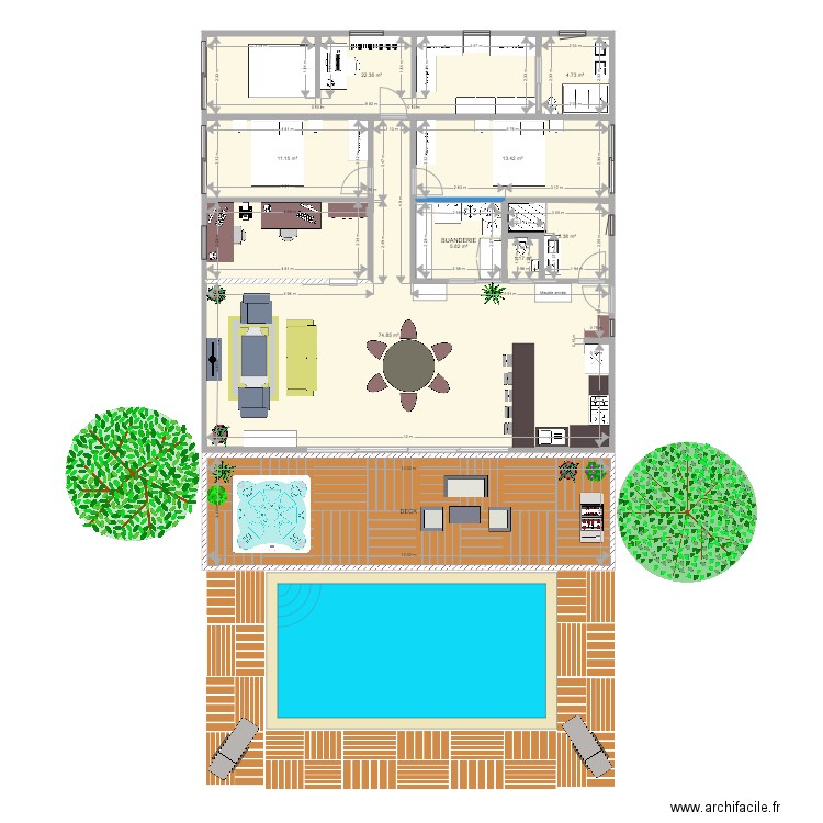 MAISON MARTINIQUE. Plan de 0 pièce et 0 m2