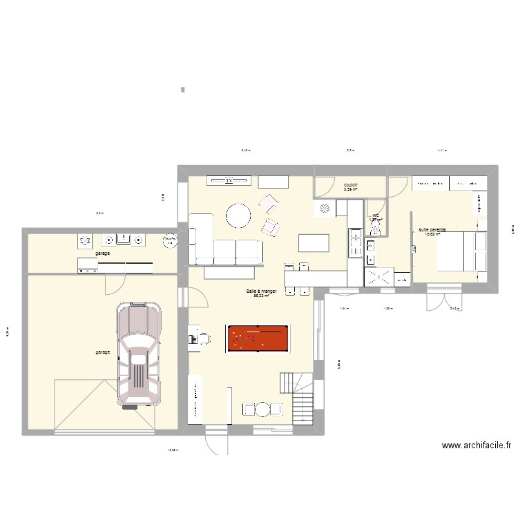 plan Roussillon 2023 3 chambre un étage 2. Plan de 11 pièces et 172 m2