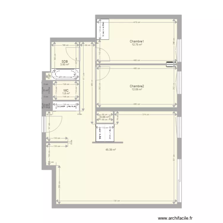 appart meudon 2. Plan de 