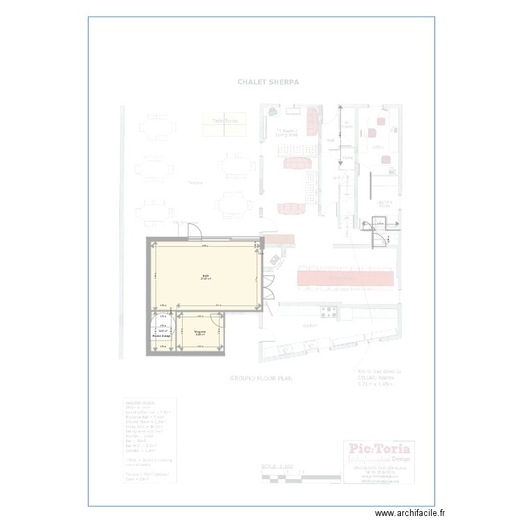 sanitaire sherpa. Plan de 0 pièce et 0 m2