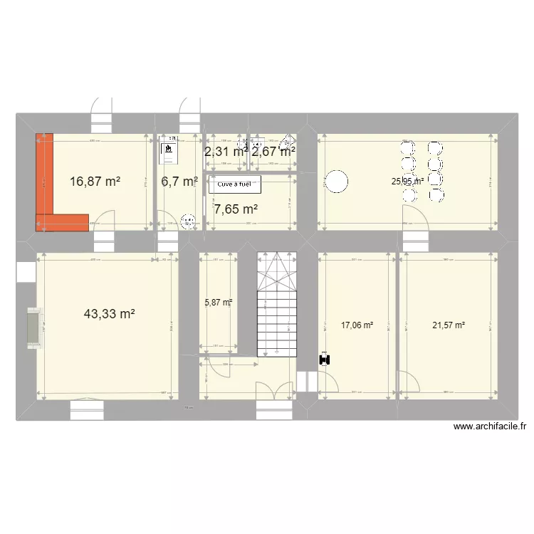 presbytere. Plan de presbytere. Plan de