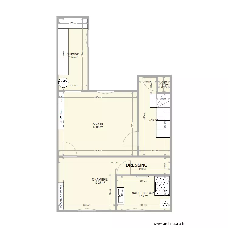 saint léonard T2 1er étage. Plan de saint léonard T2 1er étage. Plan de