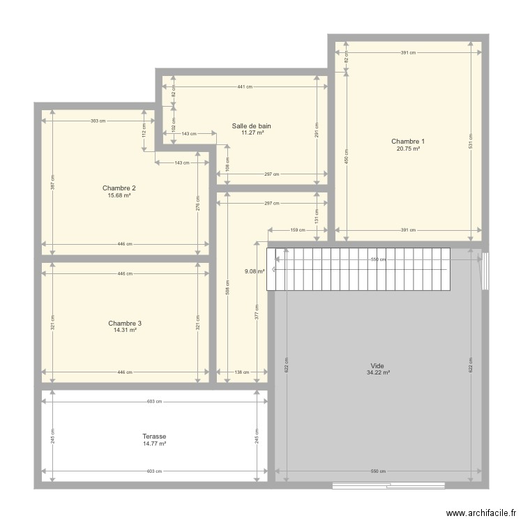 Plan etage . Plan de 0 pièce et 0 m2