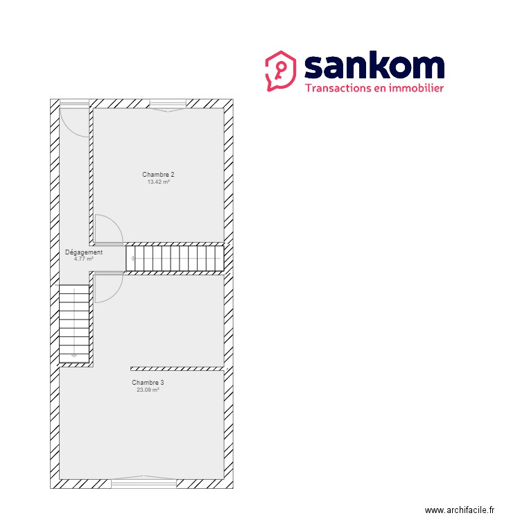 Plan M BONCOMPAIN ETAGE 2. Plan de 0 pièce et 0 m2