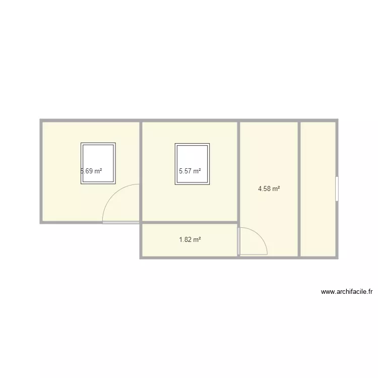 chambres 7&eacute;me apres. Plan de 