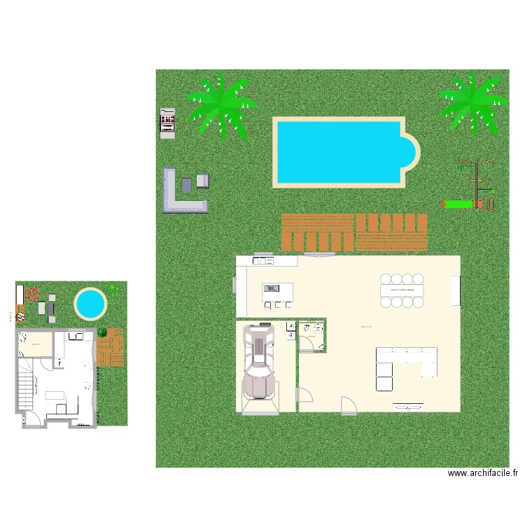 vert le petit jardin 1. Plan de 0 pièce et 0 m2