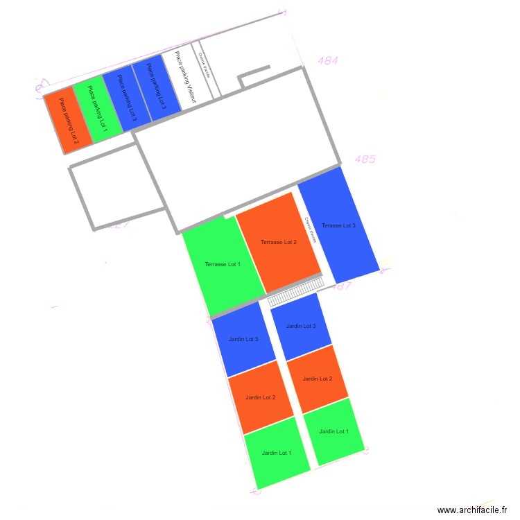 grandcourt extérieur. Plan de 20 pièces et 867 m2