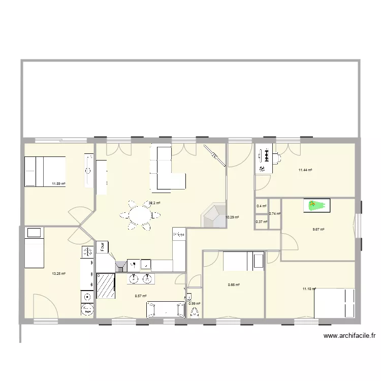 projet maison. Plan de 