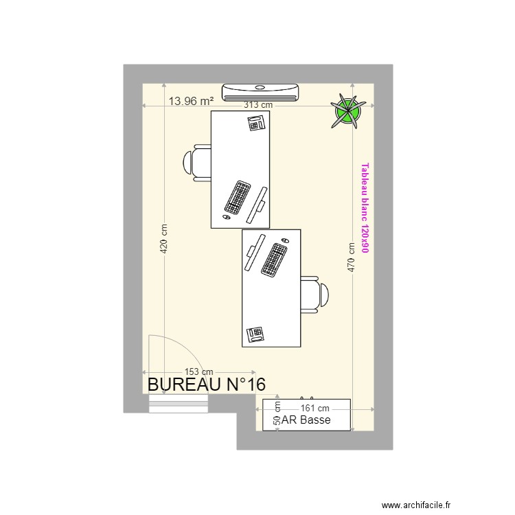 Bureau 16. Plan de 0 pièce et 0 m2