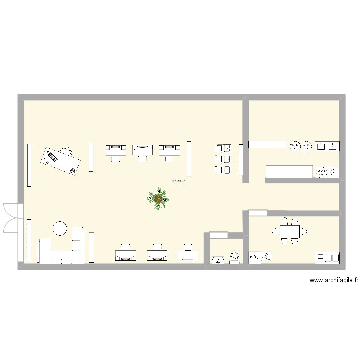 salon. Plan de 0 pièce et 0 m2