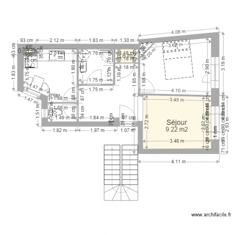 Asnières. Plan de 0 pièce et 0 m2