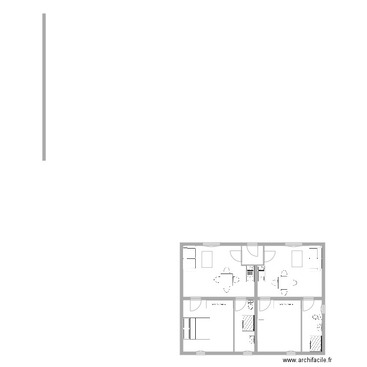 RDC  HERBLAY MEUBLE. Plan de 0 pièce et 0 m2