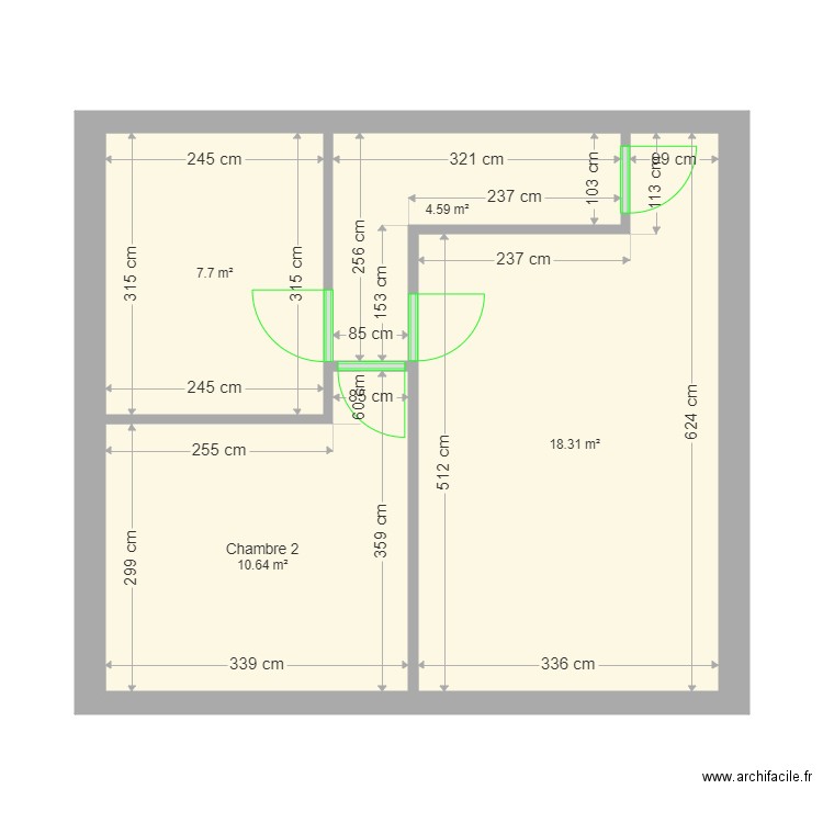 Nathan 2. Plan de 9 pièces et 101 m2