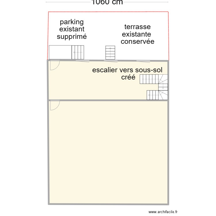 COMMANDERIE_MASSE. Plan de 2 pièces et 125 m2