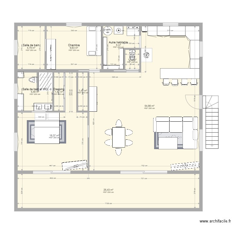 Plan Vieille Maison. Plan de 0 pièce et 0 m2