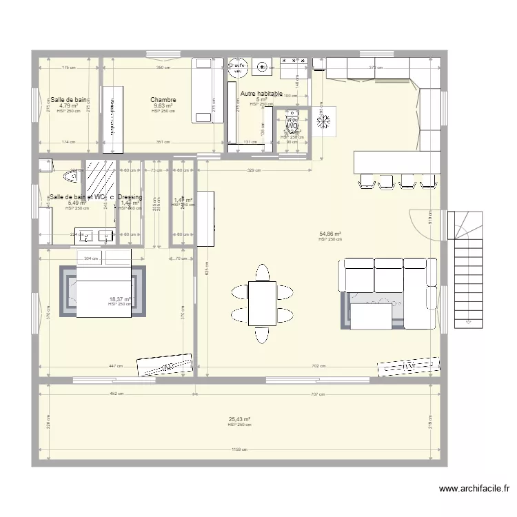 Plan Vieille Maison. Plan de 
