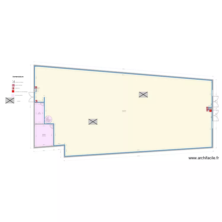 Stock priv&eacute; Chambly avant projet. Plan de 