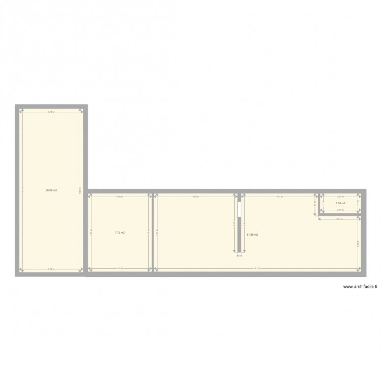 IBANEZ-BARTMAN. Plan de 4 pièces et 108 m2