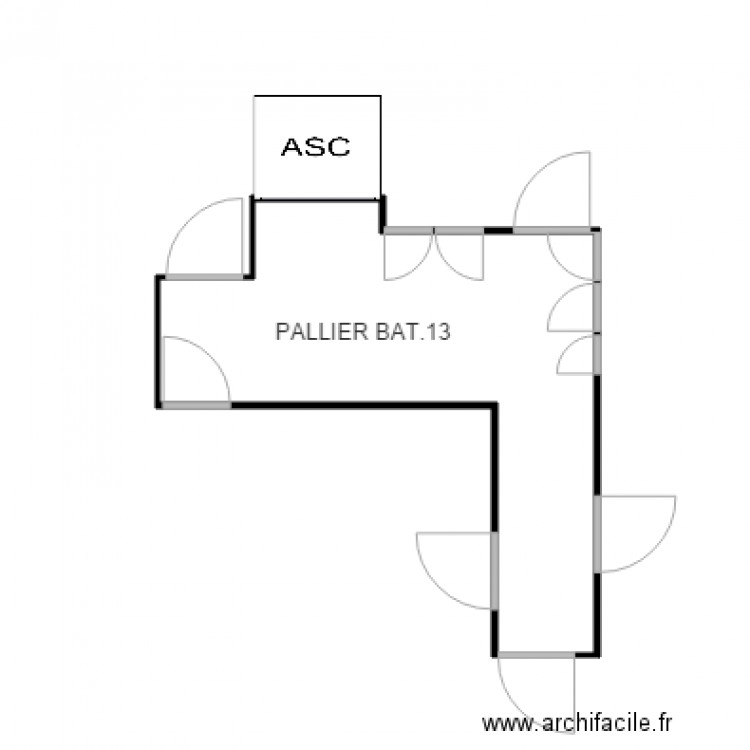 PALIER BAT 13 PC SAINT MAURICE. Plan de 0 pièce et 0 m2