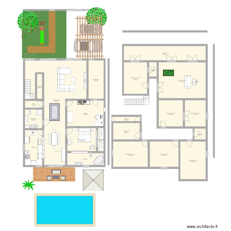 En Sigal plan avec travaux. Plan de 0 pièce et 0 m2