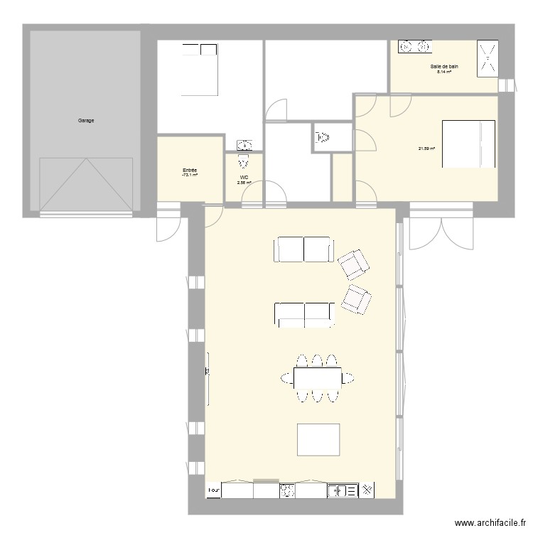 MIREILLE VUE DESSUS. Plan de 0 pièce et 0 m2