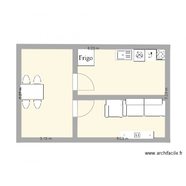salon. Plan de 0 pièce et 0 m2