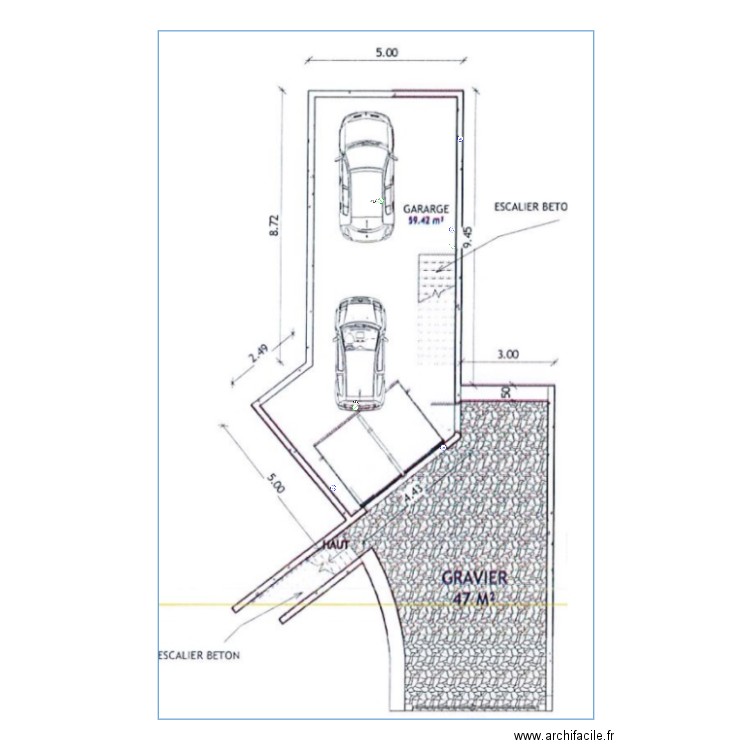 plan den RDC . Plan de 0 pièce et 0 m2