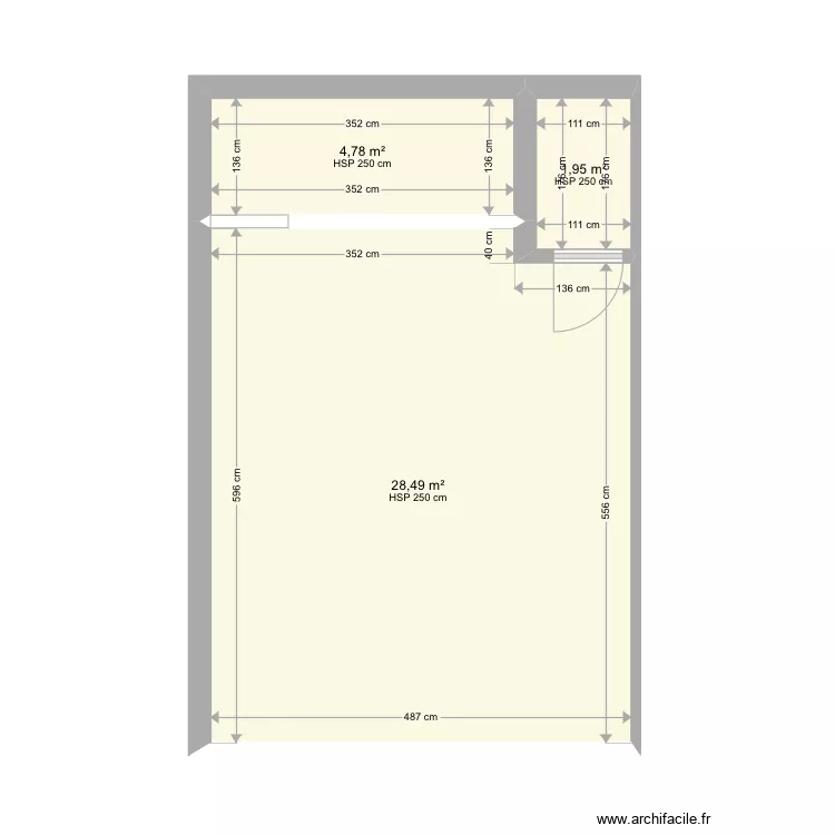 Fromagerie. Plan de 