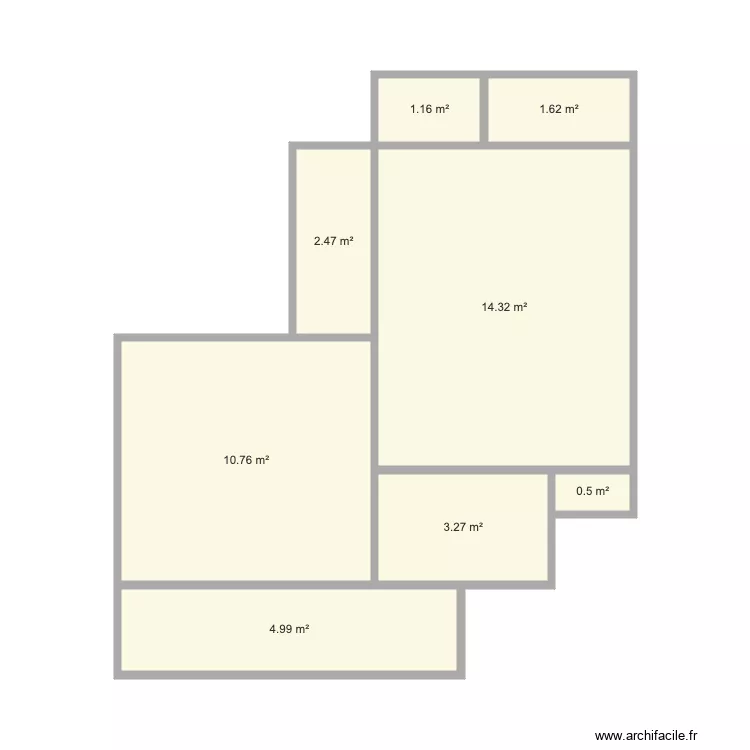 Bureaux champs. Plan de 