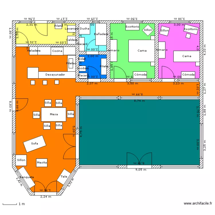 Maison 2 etape1. Plan de Maison 2 etape1. Plan de