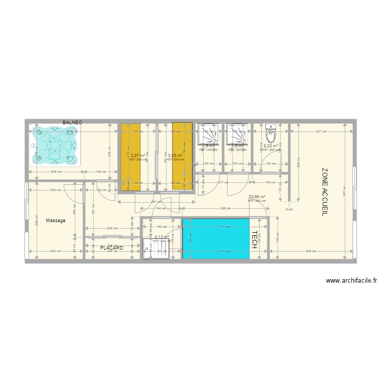 GUADELOUPE LOCAL 2 60 M2 08122021. Plan de 11 pièces et 57 m2