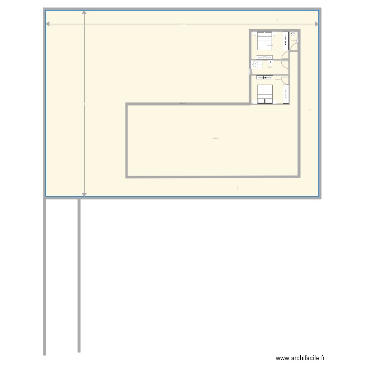 futur habitation. Plan de 0 pièce et 0 m2