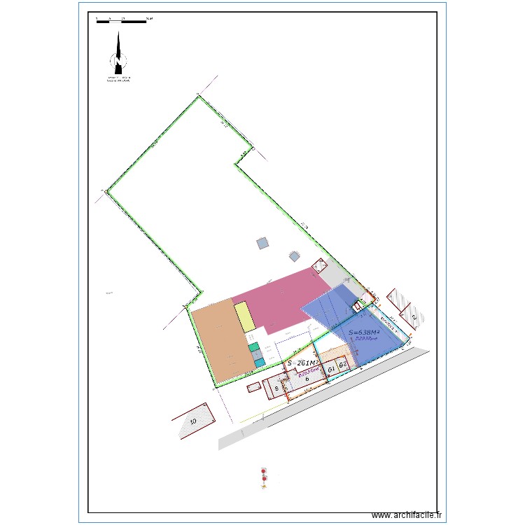 PLAN L. Plan de 0 pièce et 0 m2