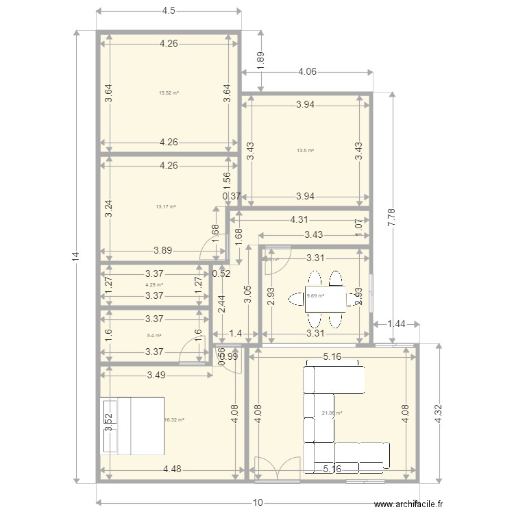 projet de construction . Plan de 0 pièce et 0 m2