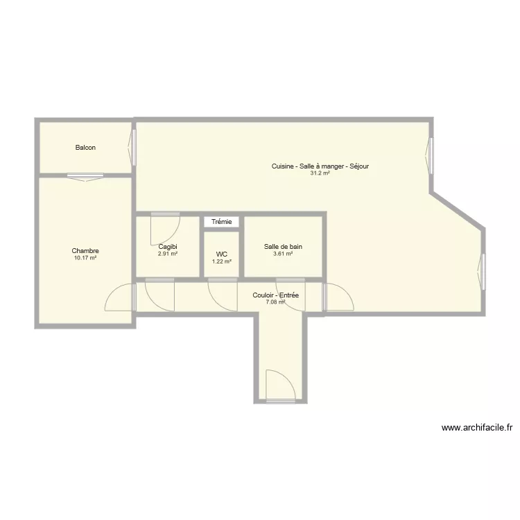 159 Saint Denis. Plan de 