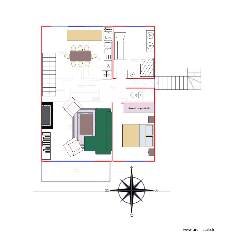 MAISON BRIANT - R1. Plan de 0 pièce et 0 m2