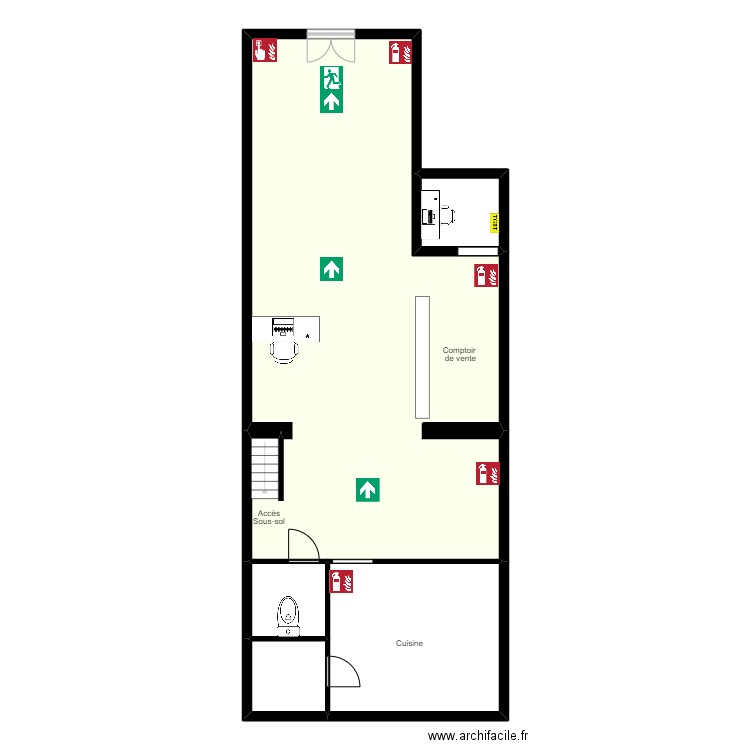 Epicerie l'Ideal rdc. Plan de 0 pièce et 0 m2