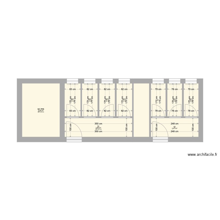 Bâtiment F Projet. Plan de 0 pièce et 0 m2