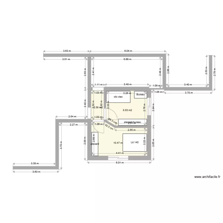 projet ext 19m2 . Plan de projet ext 19m2 . Plan de
