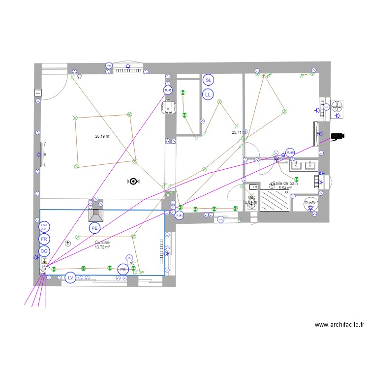 maison electrecite. Plan de 0 pièce et 0 m2