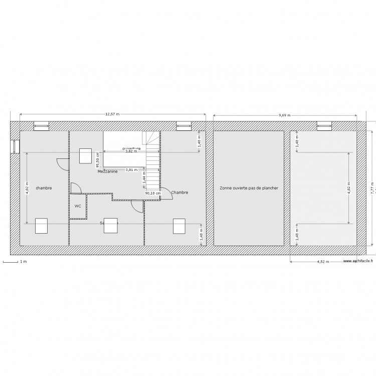 etage pour PC projet. Plan de 0 pièce et 0 m2