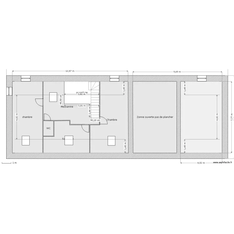 etage pour PC projet. Plan de 