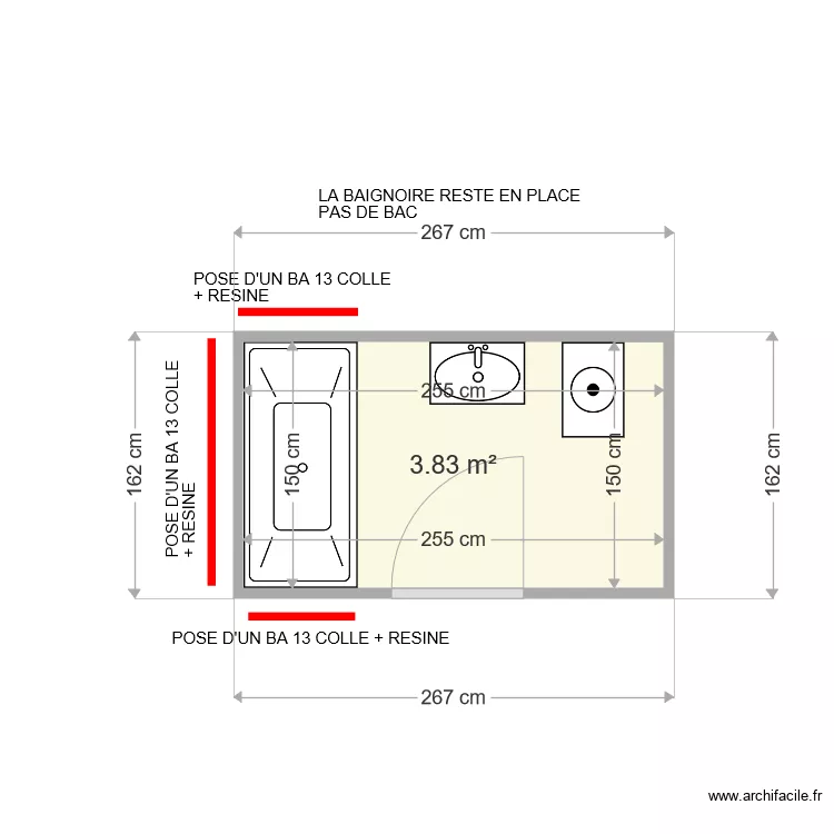 SAILLY FLORENCE . Plan de 